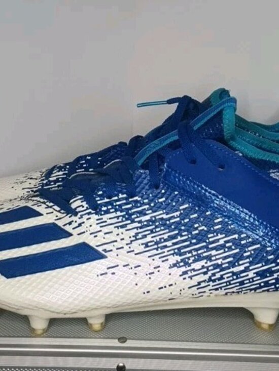 Adidas Adizero Scorch Football Cleats White Blue Men\'s Size 13.5 US 13 UK main image 14
